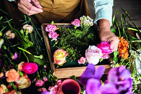 Florist arrangement decor a flower