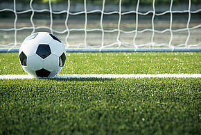 Soccer ball and goal